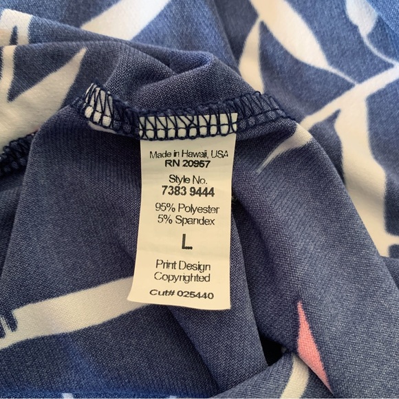 Tori Richard Bamboo Print A Line Dress - Picture 6 of 8